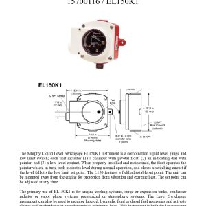 15700116_EL150K1_technical data sheet