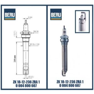 ZK18-12-236-ZRA1 beru spark plug with protection tube