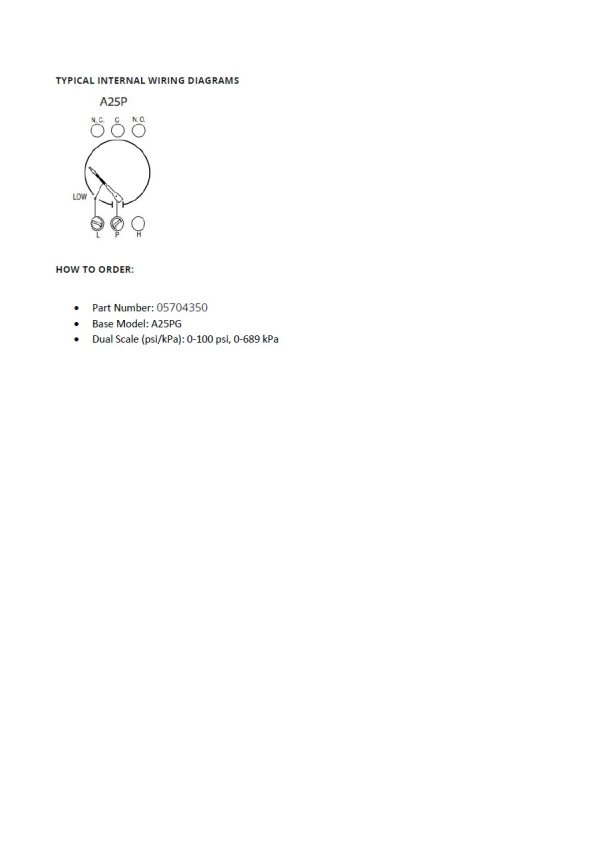 05704350 A25PG 100 MURPHY technical data sheet 3